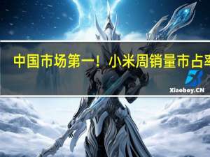 中国市场第一！小米周销量市占率21.9%：遥遥领先