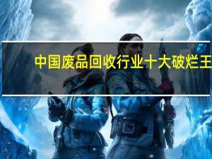 中国废品回收行业十大破烂王，你知道几个