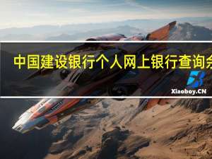 中国建设银行个人网上银行查询余额（建设银行个人网上银行余额查询方式是什么）