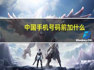 中国手机号码前加什么