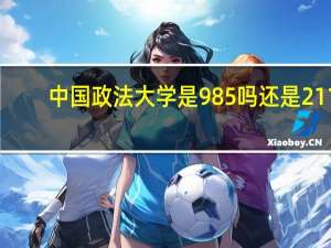 中国政法大学是985吗还是211