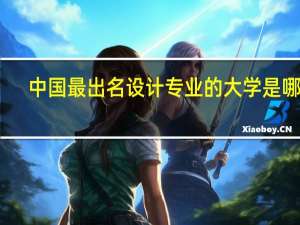 中国最出名设计专业的大学是哪些