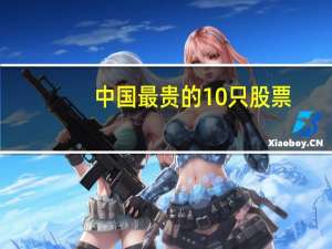 中国最贵的10只股票