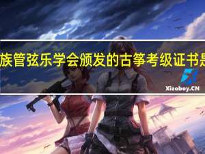 中国民族管弦乐学会颁发的古筝考级证书是国家级的吗