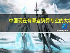 中国现在有哪些殡葬专业的大学
