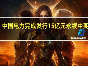 中国电力完成发行15亿元永续中期票据