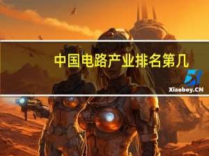 中国电路产业排名第几