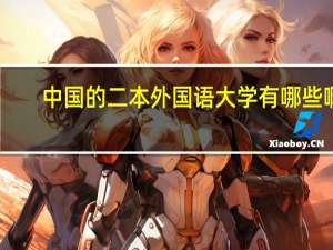中国的二本外国语大学有哪些啊..
