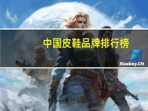 中国皮鞋品牌排行榜