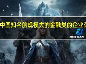 中国知名的规模大的金融类的企业有哪些