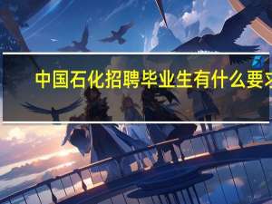 中国石化招聘毕业生有什么要求