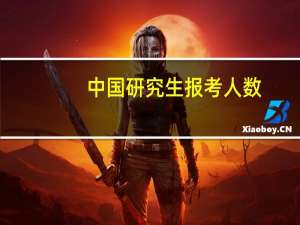 中国研究生报考人数