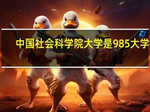 中国社会科学院大学是985大学吗