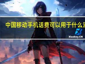 中国移动手机话费可以用于什么消费（中国移动手机话费查询）