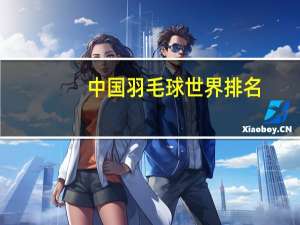 中国羽毛球世界排名