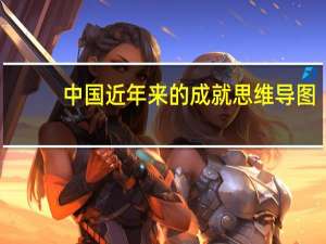 中国近年来的成就思维导图（中国近年来的成就）