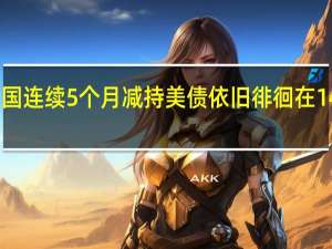 中国连续5个月减持美债 依旧徘徊在14年低位