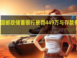 中国邮政储蓄银行被罚449万与存款有关系么