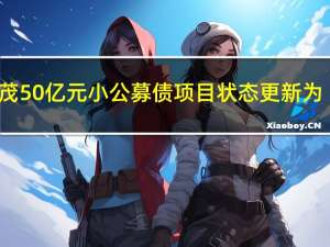 中国金茂50亿元小公募债项目状态更新为“终止”