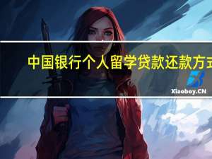 中国银行个人留学贷款还款方式