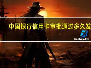 中国银行信用卡审批通过多久发卡