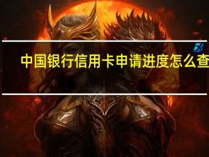 中国银行信用卡申请进度怎么查询（中国银行信用卡申请进度怎么查询）