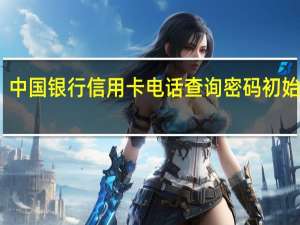 中国银行信用卡电话查询密码初始密码（中国银行信用卡电话）