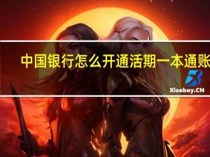 中国银行怎么开通活期一本通账户