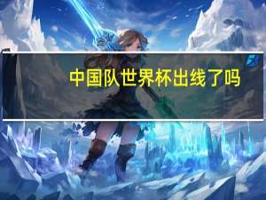 中国队世界杯出线了吗