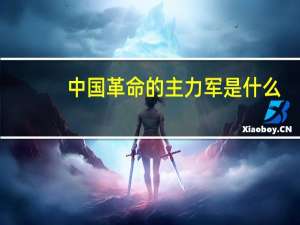 中国革命的主力军是什么