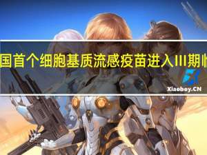中国首个细胞基质流感疫苗进入Ⅲ期临床试验