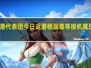 中国香港代表团今日返港 杨润雄等接机属历年最高规格