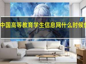 中国高等教育学生信息网什么时候创立的