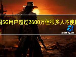 中国5G用户超过2600万 但很多人不使用5G手机