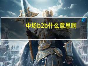 中场b2b什么意思啊