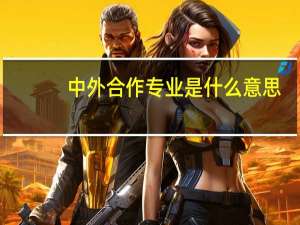 中外合作专业是什么意思