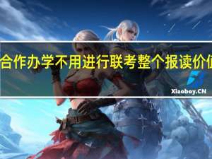 中外合作办学不用进行联考整个报读价值就很低吗