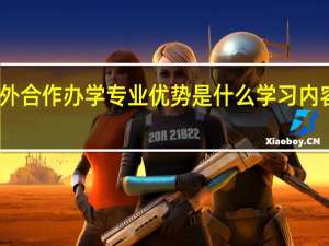 中外合作办学专业优势是什么学习内容是什么