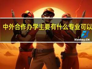 中外合作办学主要有什么专业可以选择