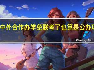 中外合作办学免联考了也算是公办项目吗