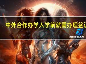 中外合作办学入学前就需办理签证吗