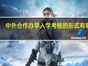 中外合作办学入学考核的形式有哪些
