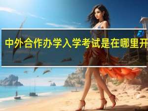 中外合作办学入学考试是在哪里开办的