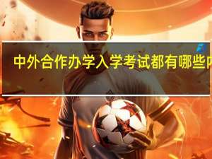 中外合作办学入学考试都有哪些内容