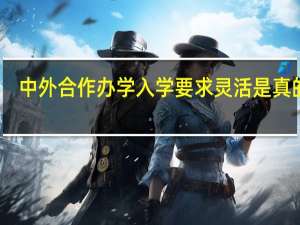 中外合作办学入学要求灵活是真的吗