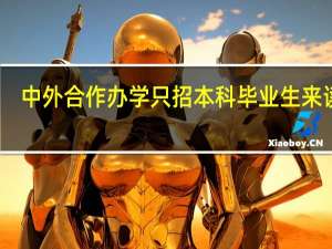 中外合作办学只招本科毕业生来读吗