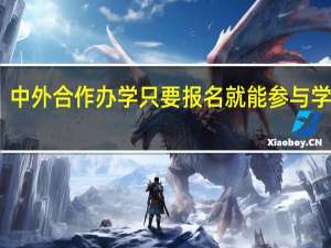 中外合作办学只要报名就能参与学习吗