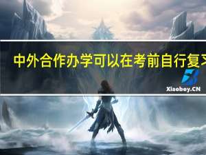 中外合作办学可以在考前自行复习吗