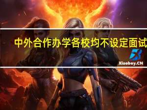 中外合作办学各校均不设定面试吗