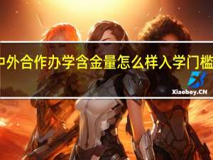 中外合作办学含金量怎么样入学门槛高不高